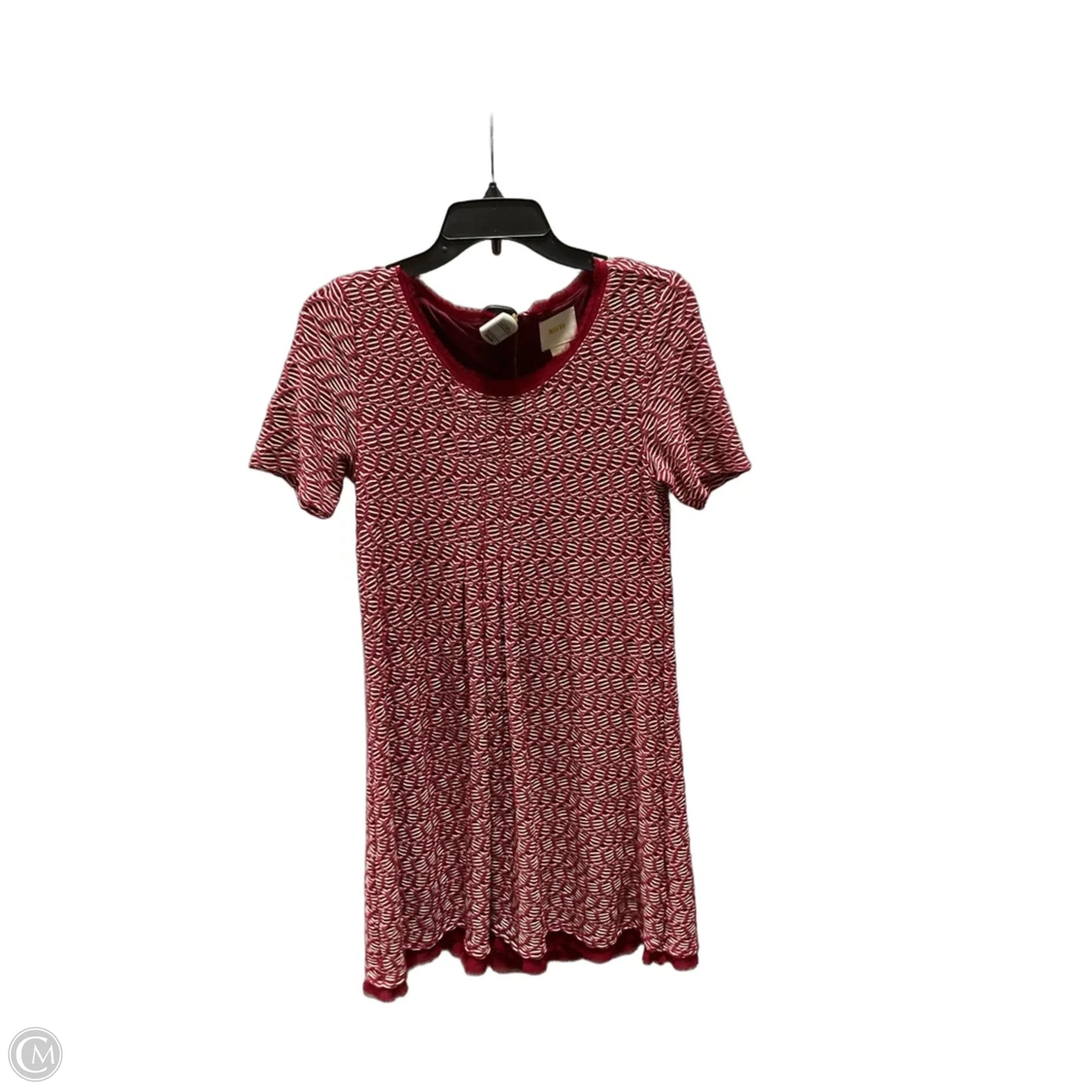 Dress Casual Midi By Maeve In Red & White, Size: S