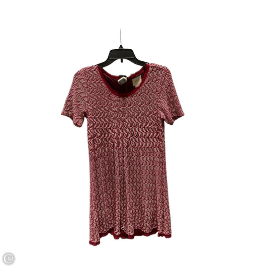 Dress Casual Midi By Maeve In Red & White, Size: S