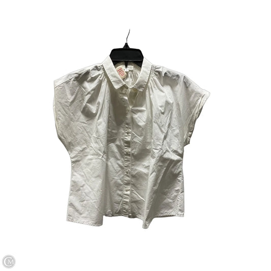 Blouse Short Sleeve By A Loves A In Cream, Size: M
