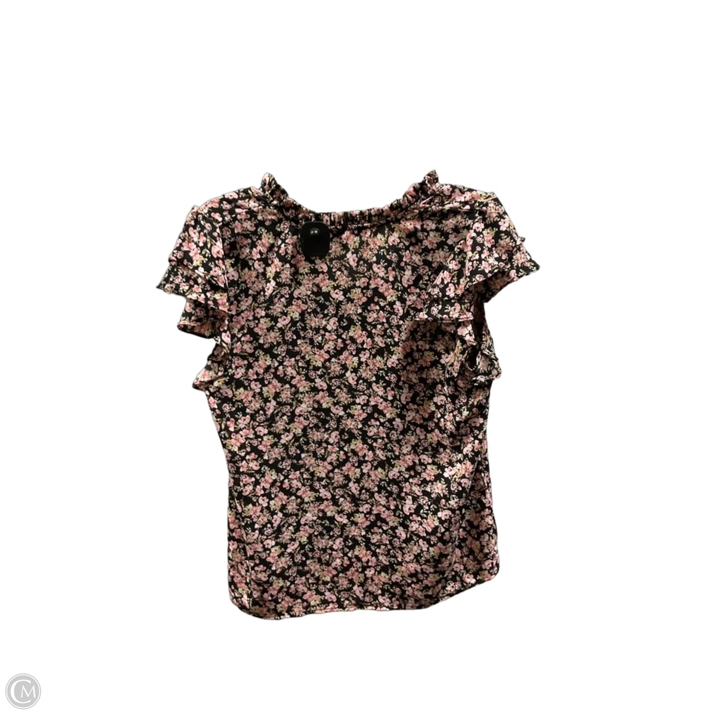 Top Short Sleeve By 1.state In Floral Print, Size: M
