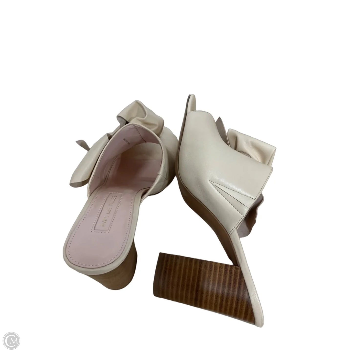Sandals Heels Block By Avec Les Filles In Beige, Size: 8