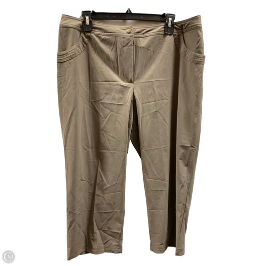 Athletic Pants By Zenergy By Chicos In Beige, Size: 12