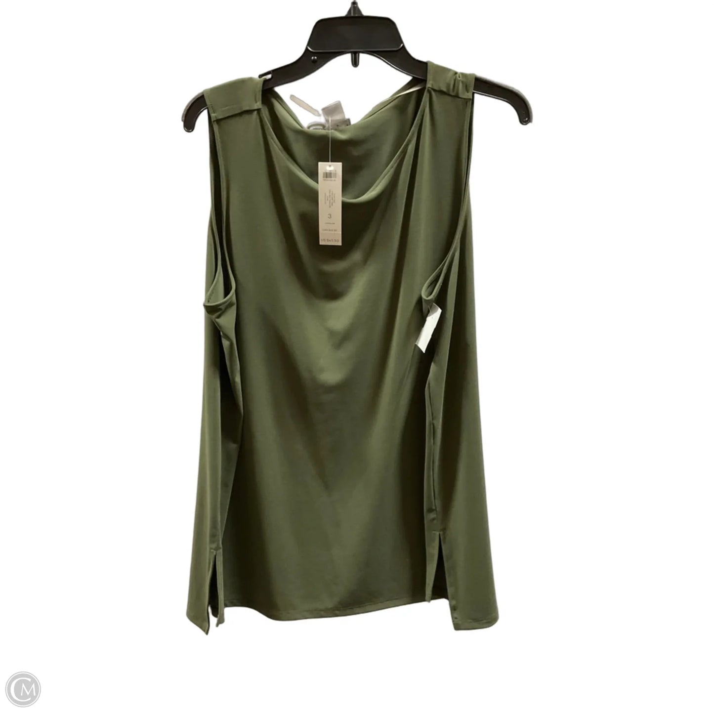 Top Sleeveless By Chicos In Green, Size: Xl