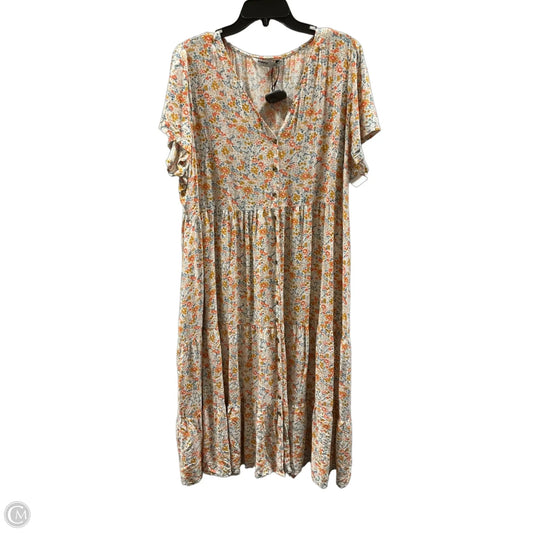 Dress Casual Maxi By Sonoma In Floral Print, Size: Xxl