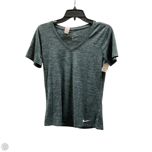 Athletic Top Short Sleeve By Nike Apparel In Grey, Size: M