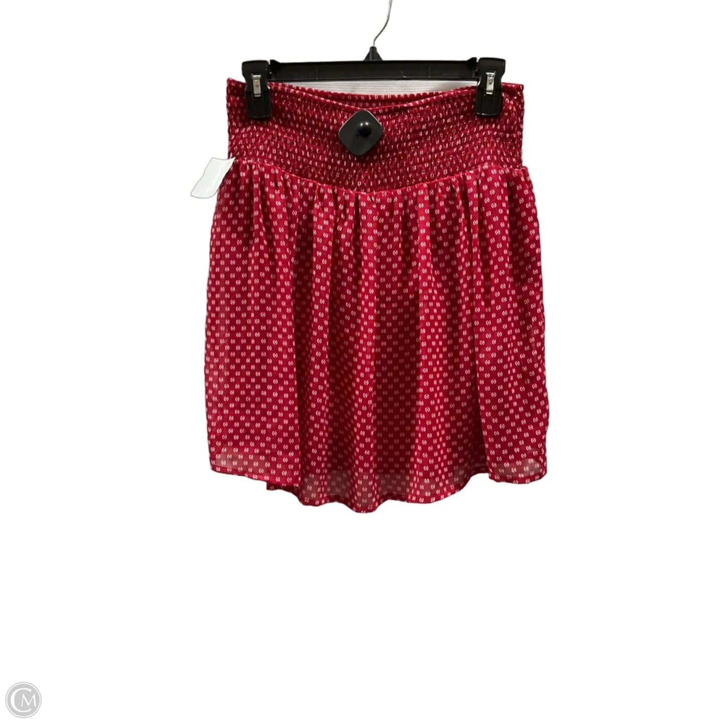Skirt Midi By Old Navy In Red & White, Size: S