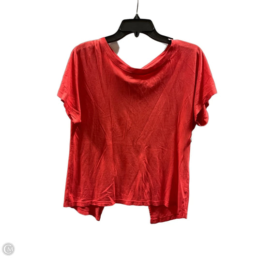 Athletic Top Short Sleeve By Athletic Works In Orange, Size: M