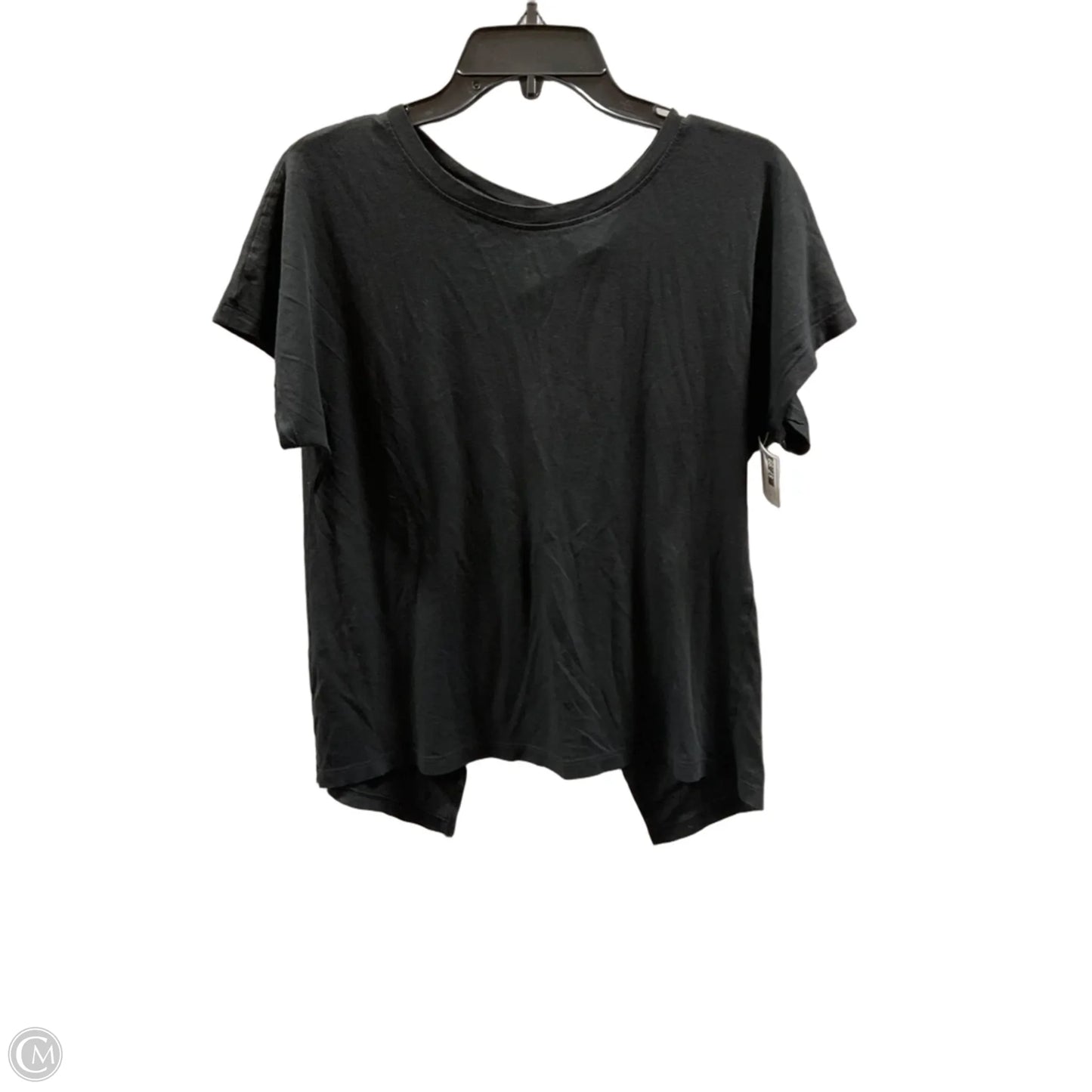 Athletic Top Short Sleeve By Athletic Works In Black, Size: M