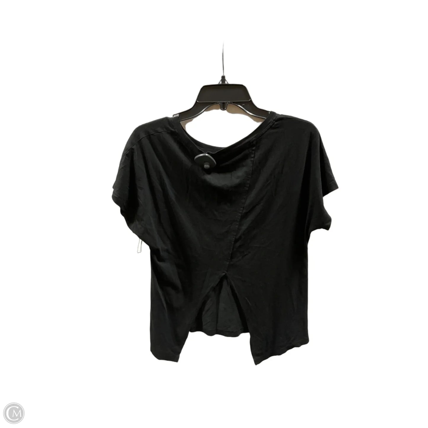 Athletic Top Short Sleeve By Athletic Works In Black, Size: M