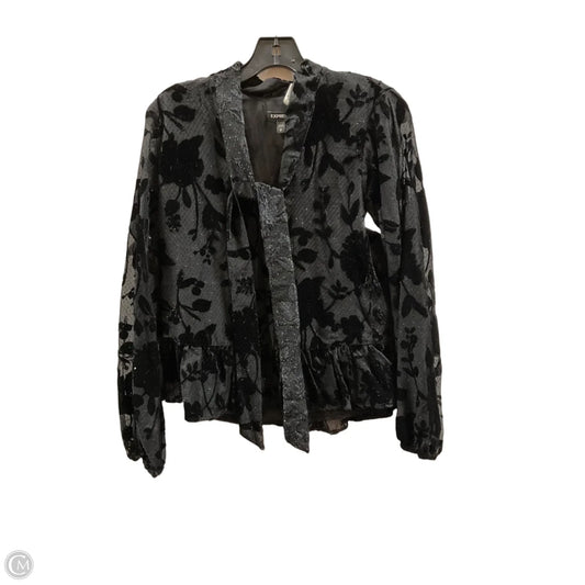 Top Long Sleeve By Express In Black, Size: S