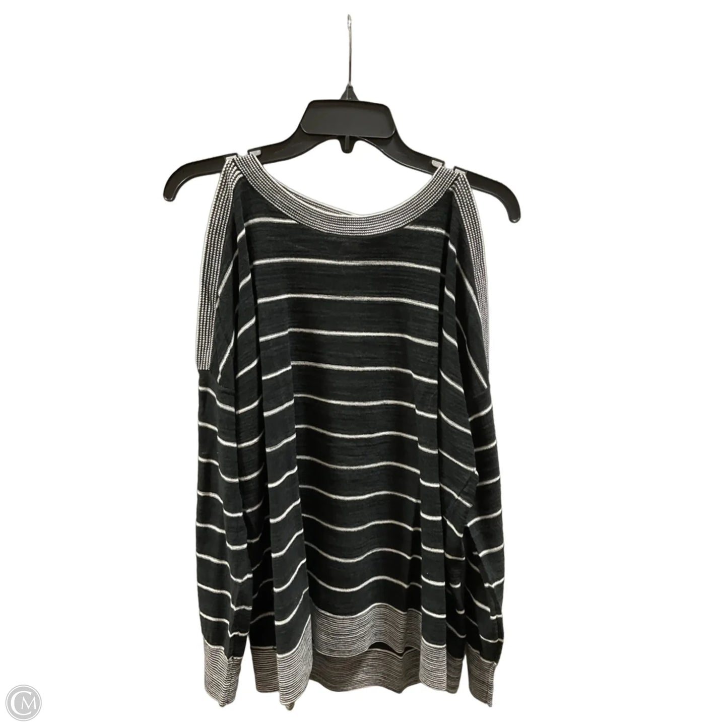 Top Long Sleeve By Loft In Striped Pattern, Size: L