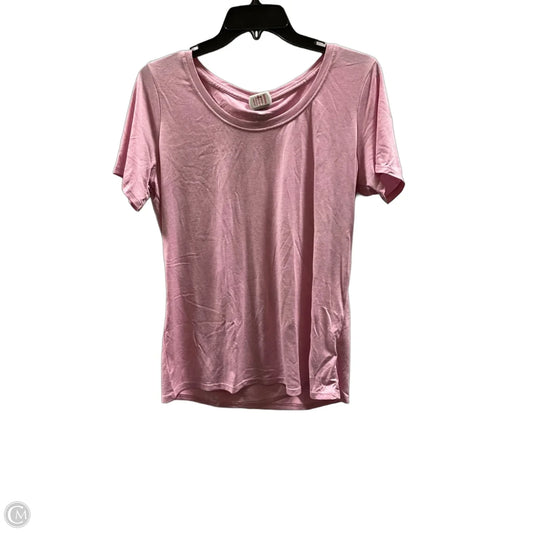 Athletic Top Short Sleeve By Nike Apparel In Pink, Size: L