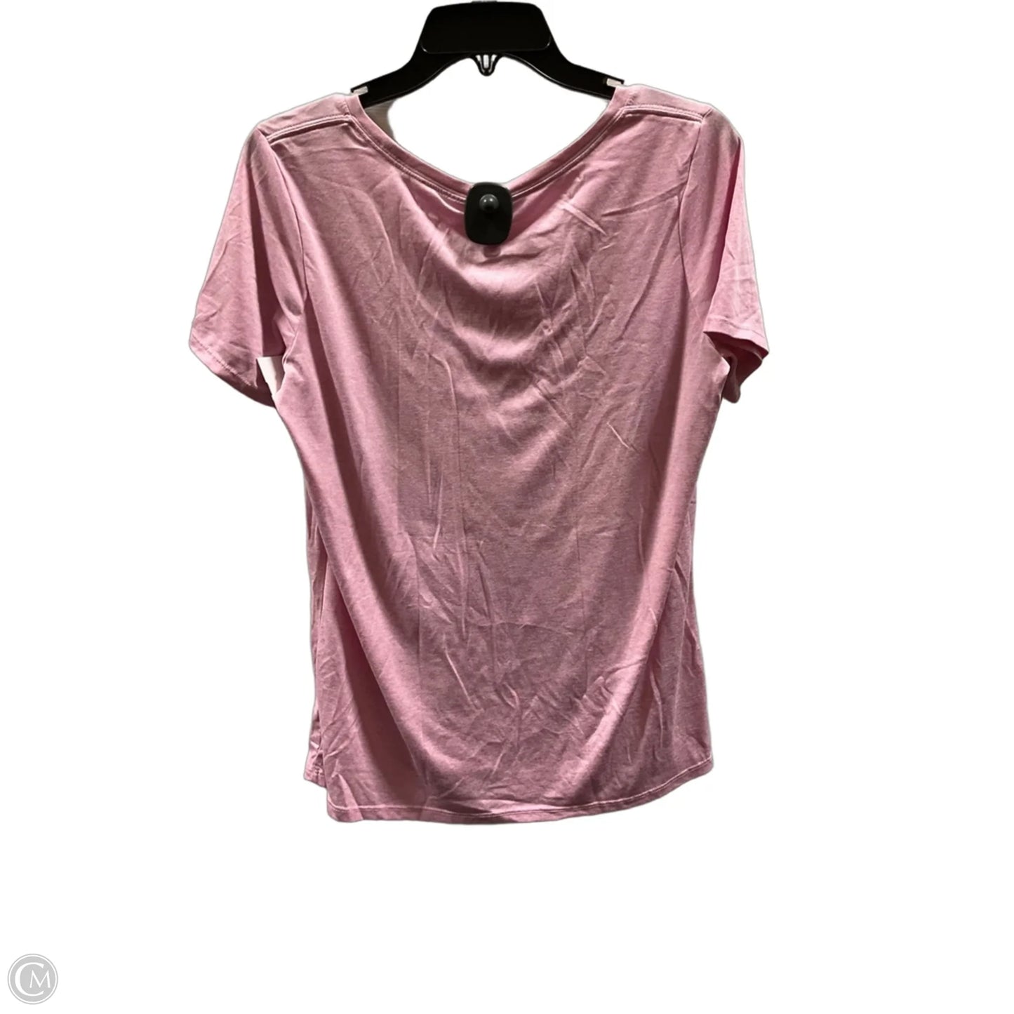 Athletic Top Short Sleeve By Nike Apparel In Pink, Size: L