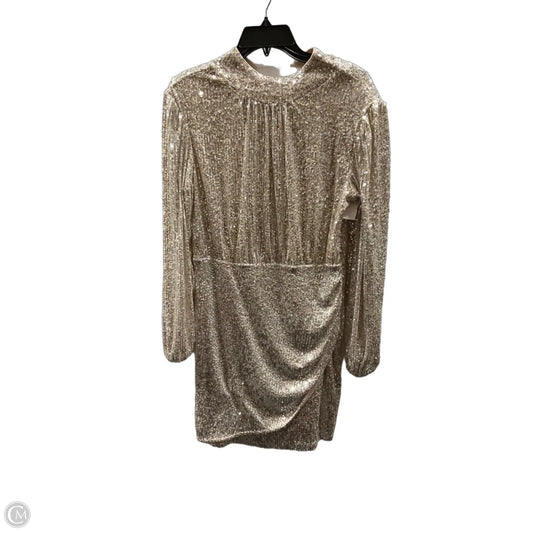 Dress Party Midi By Nine West Apparel In Silver, Size: M