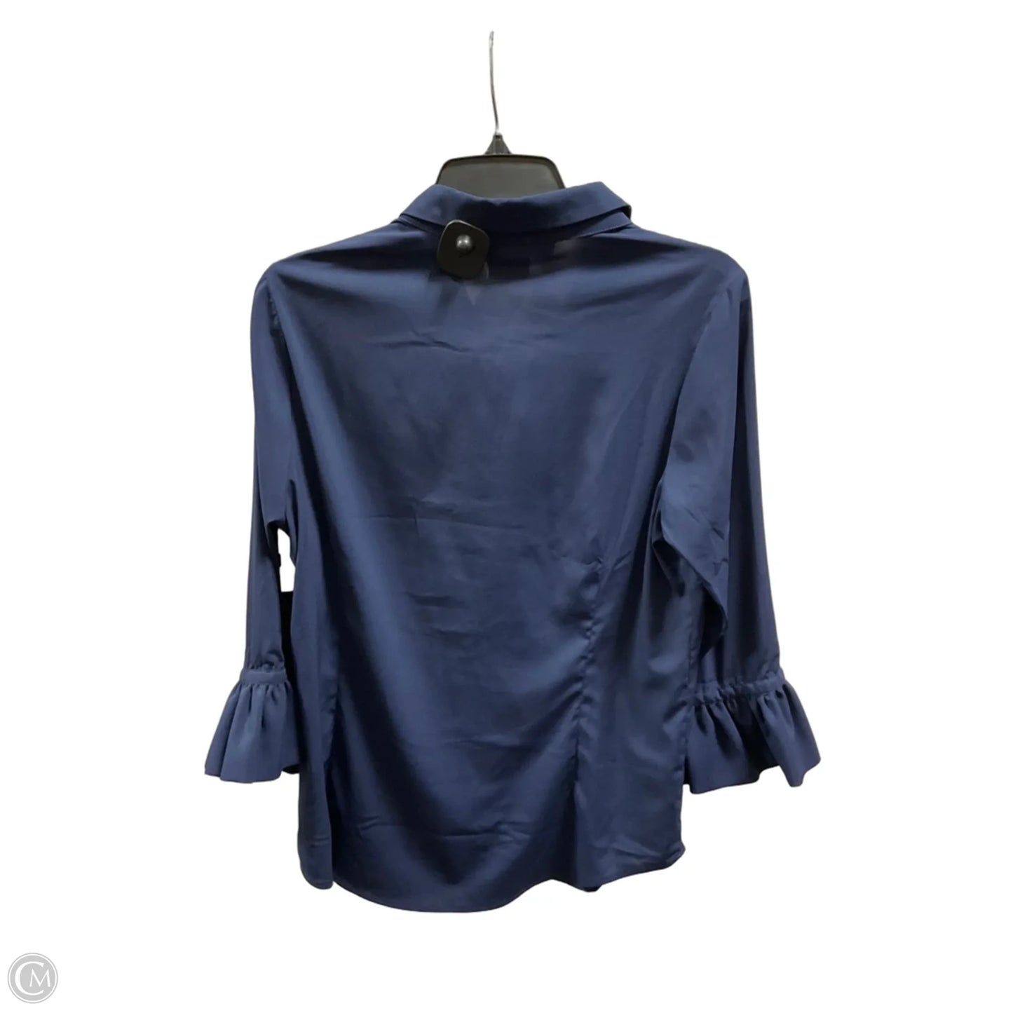 Blouse 3/4 Sleeve By Gretchen Scott In Blue, Size: M
