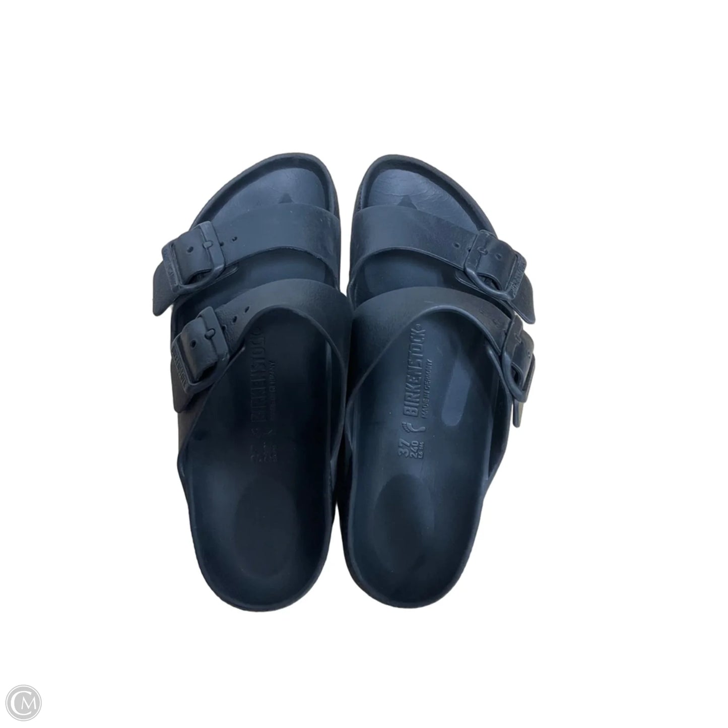 Sandals Flats By Birkenstock In Black, Size: 6