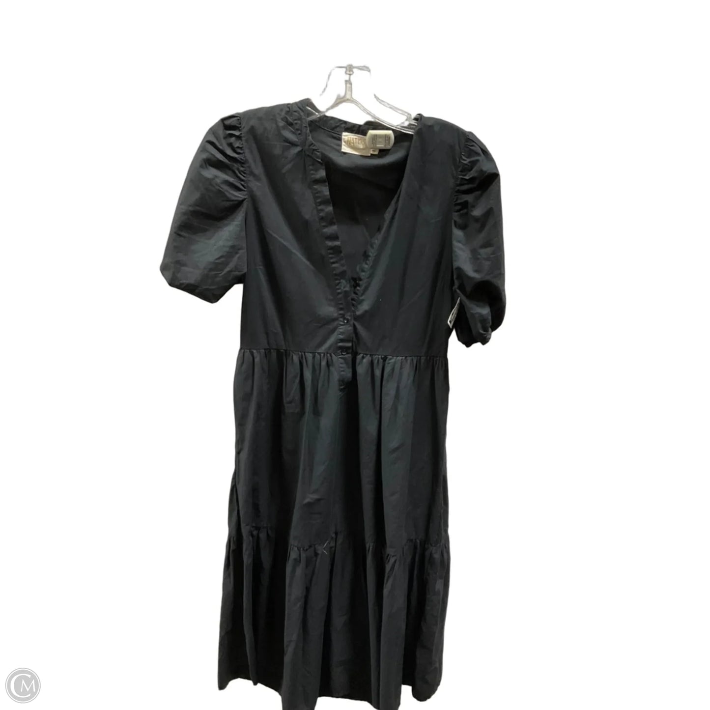 Dress Casual Midi By Nation In Black, Size: Xs
