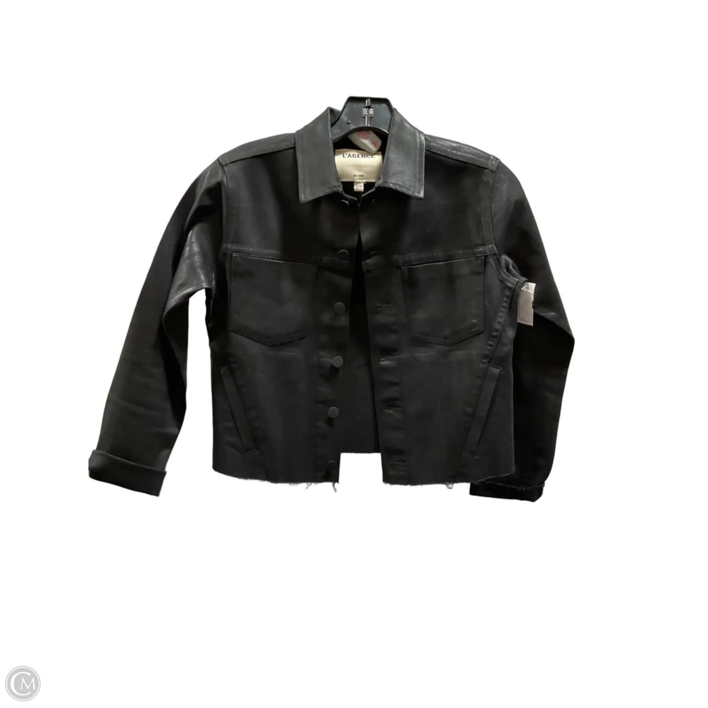 Jacket Denim By L Agence In Black, Size: Xs