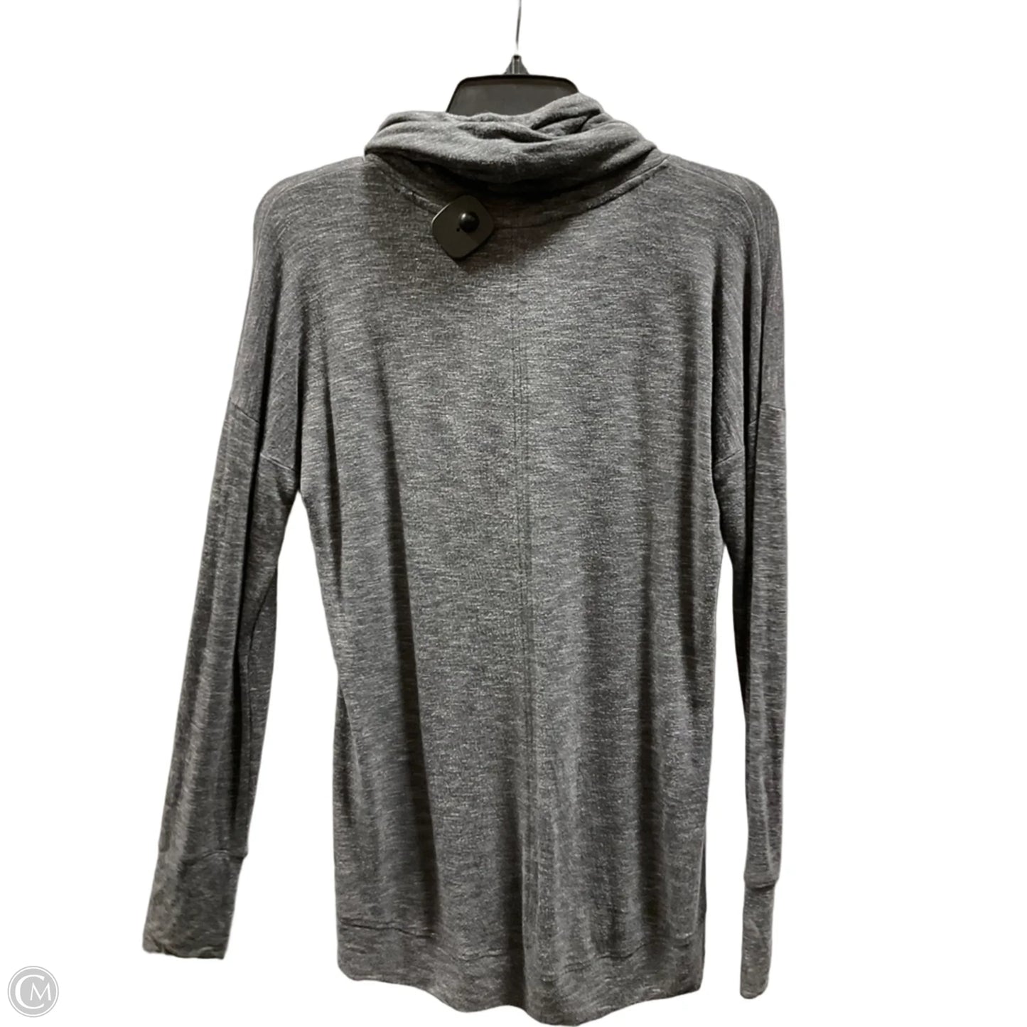 Athletic Top Long Sleeve Collar By Athleta In Grey, Size: S