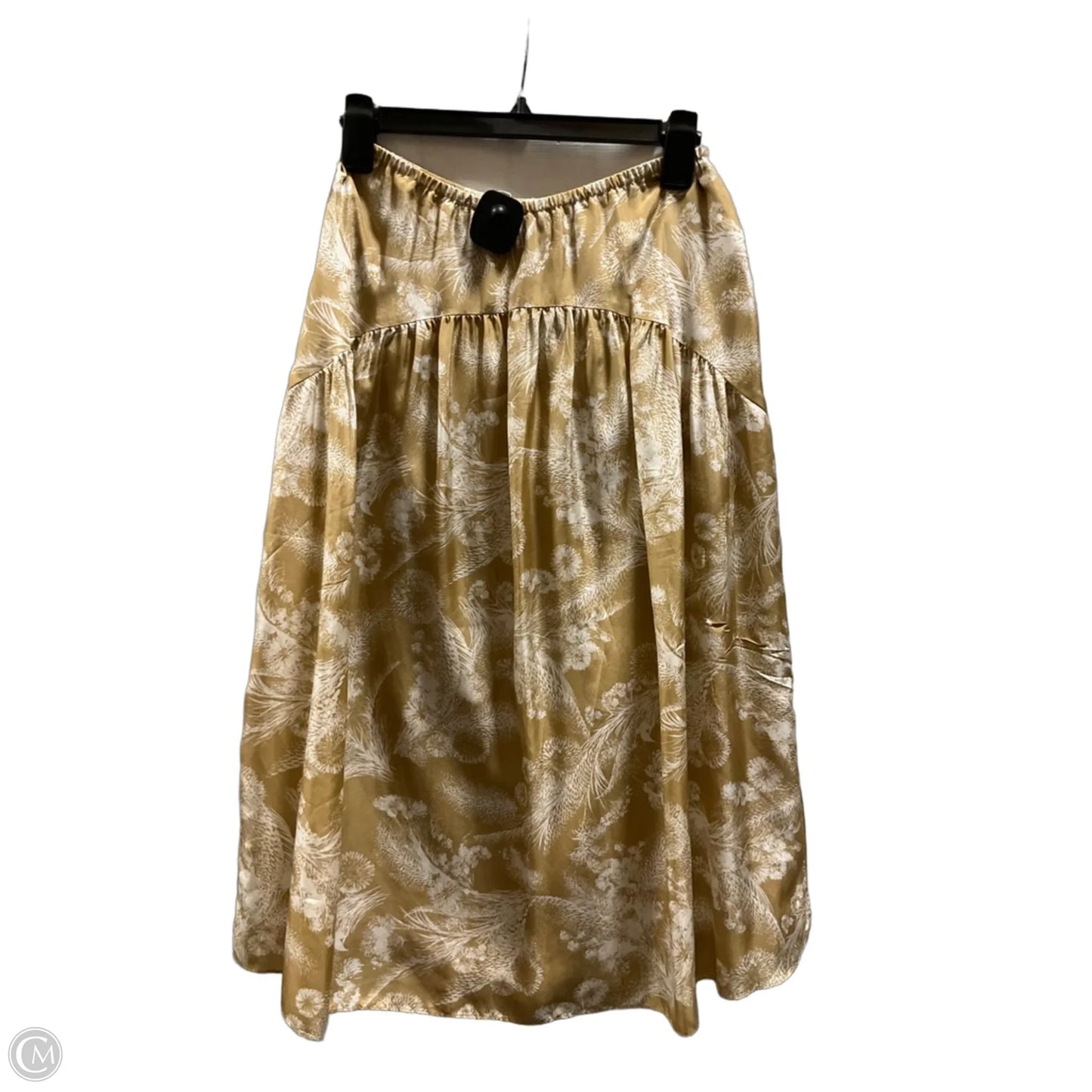 Skirt Midi By Vince In Tan & White, Size: Xs