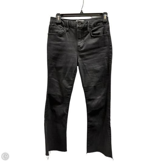 Jeans Boot Cut By Frame In Black, Size: 4