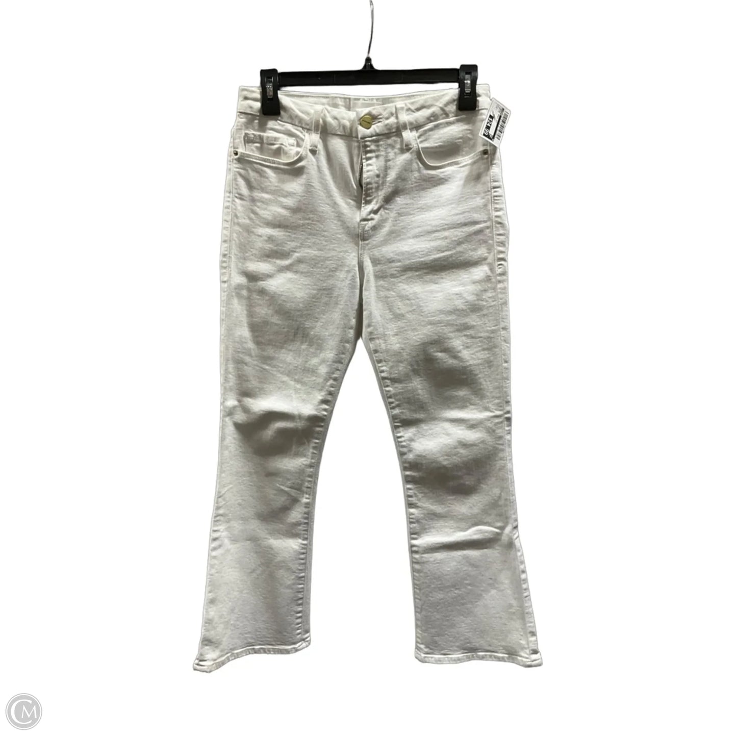 Jeans Boot Cut By Frame In White, Size: 4
