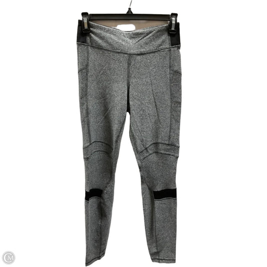 Athletic Leggings By Lululemon In Black & Grey, Size: 6