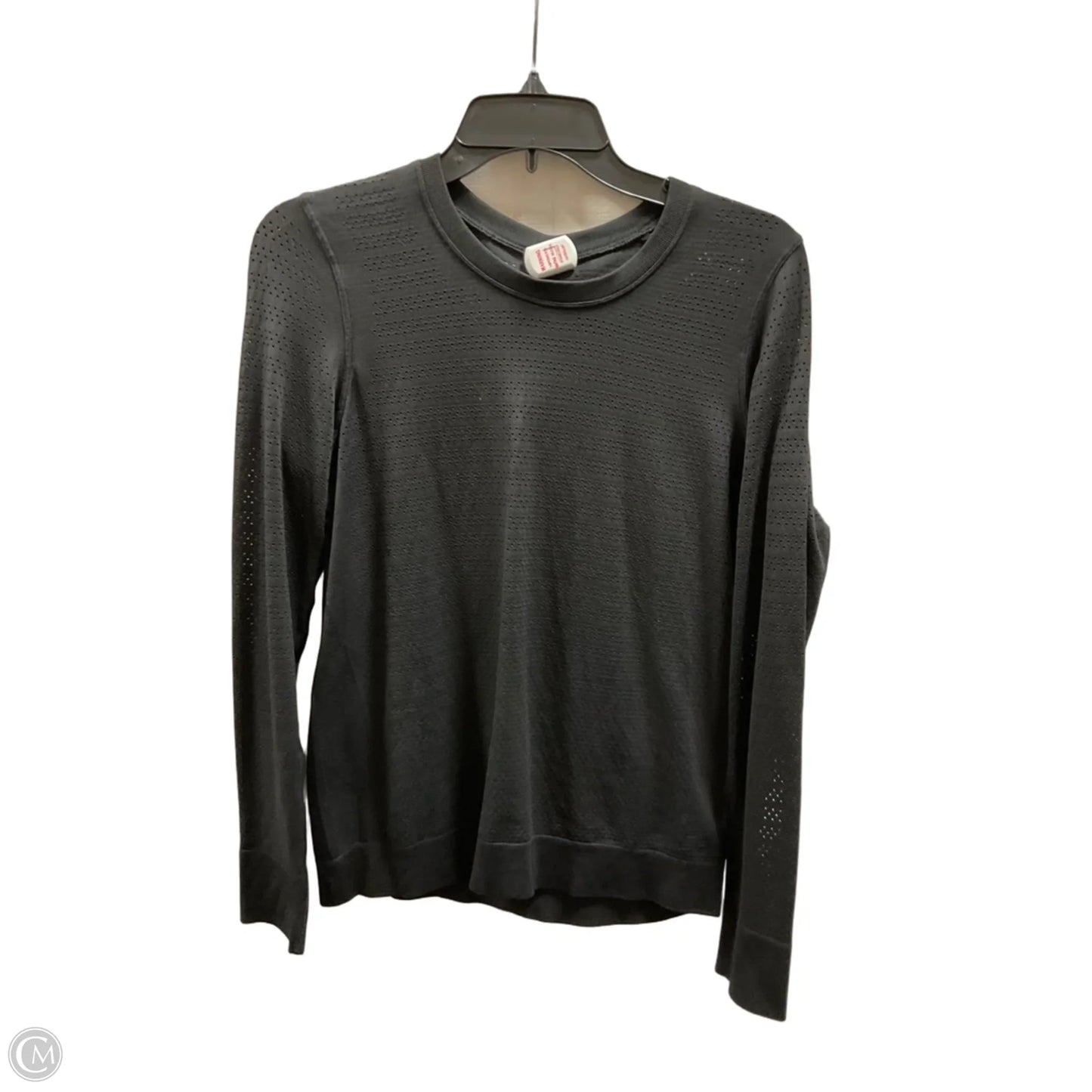 Athletic Top Long Sleeve Crewneck By Lululemon In Black, Size: M