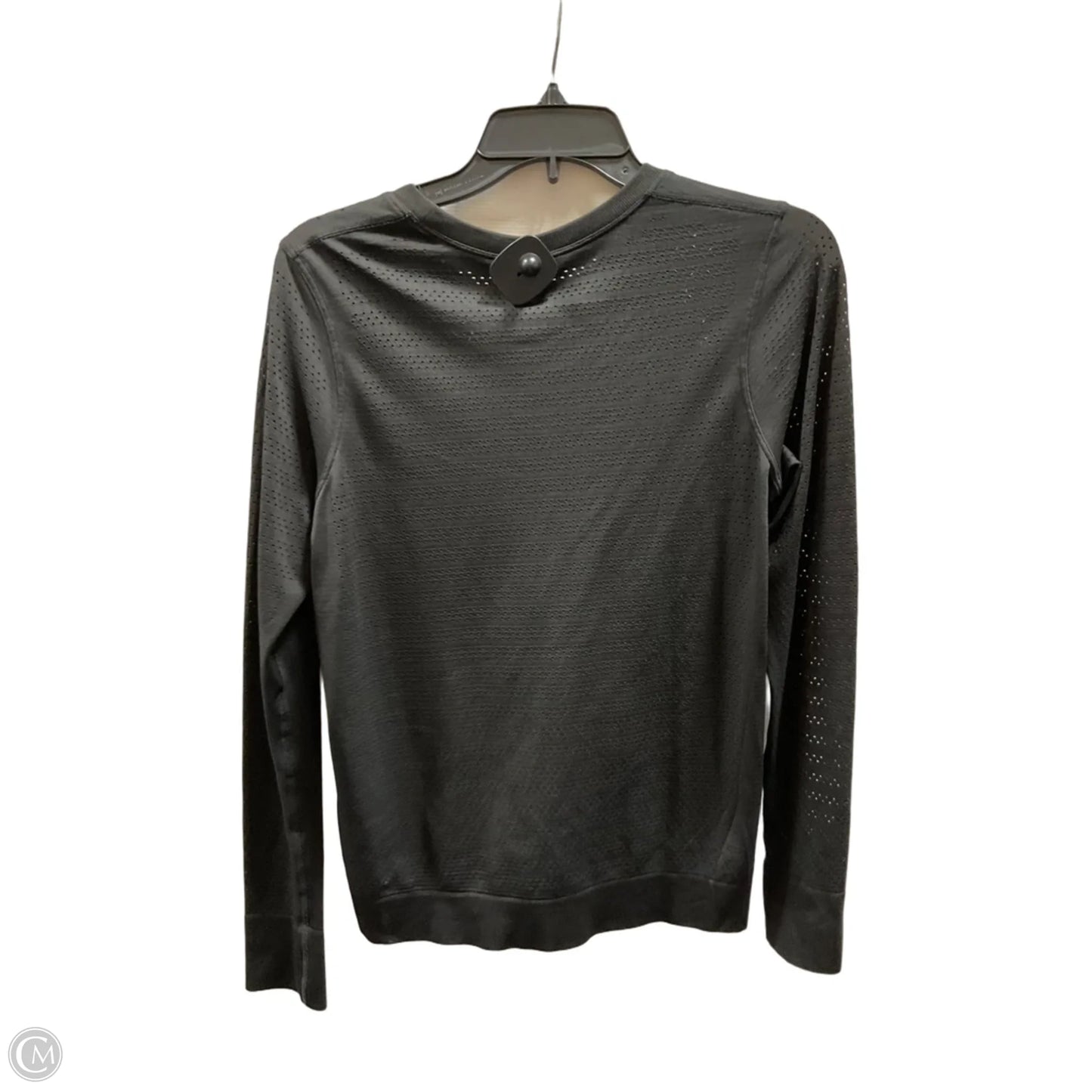 Athletic Top Long Sleeve Crewneck By Lululemon In Black, Size: M