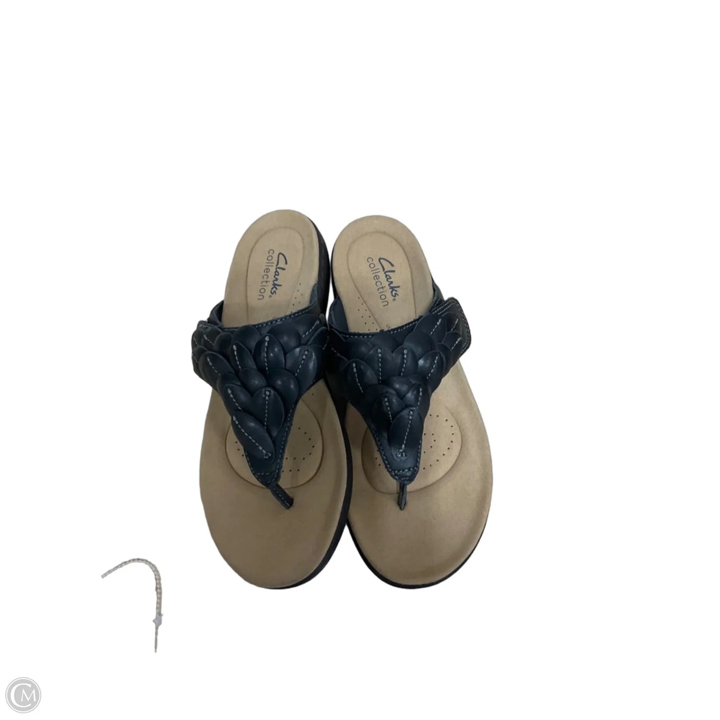 Sandals Flats By Clarks In Black, Size: 6.5