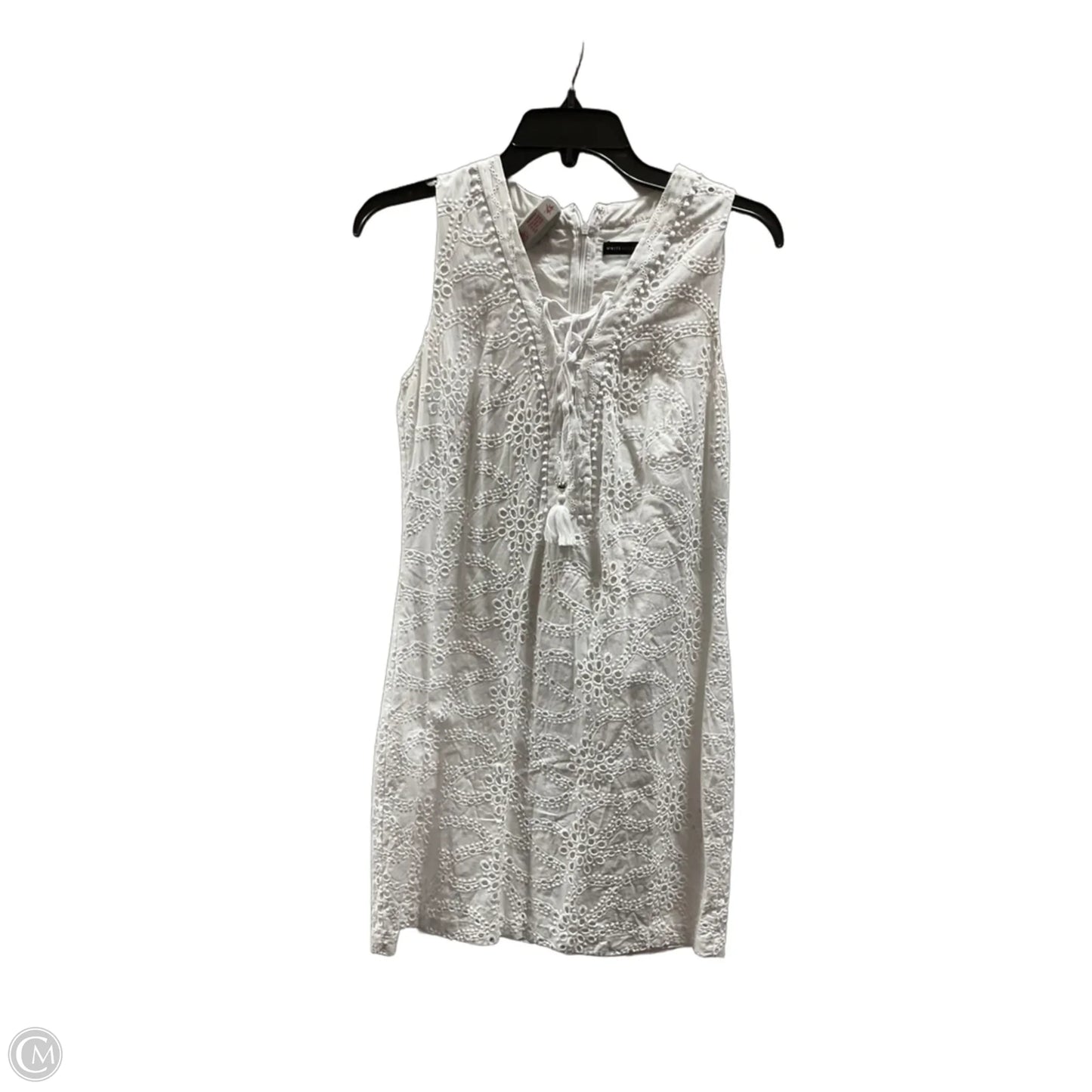 Dress Casual Midi By White House Black Market In White, Size: 4