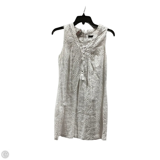 Dress Casual Midi By White House Black Market In White, Size: 4
