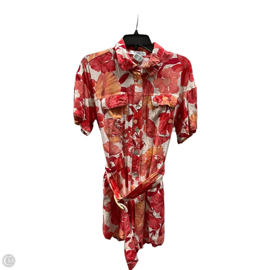 Romper By Mng In Orange & Pink, Size: S