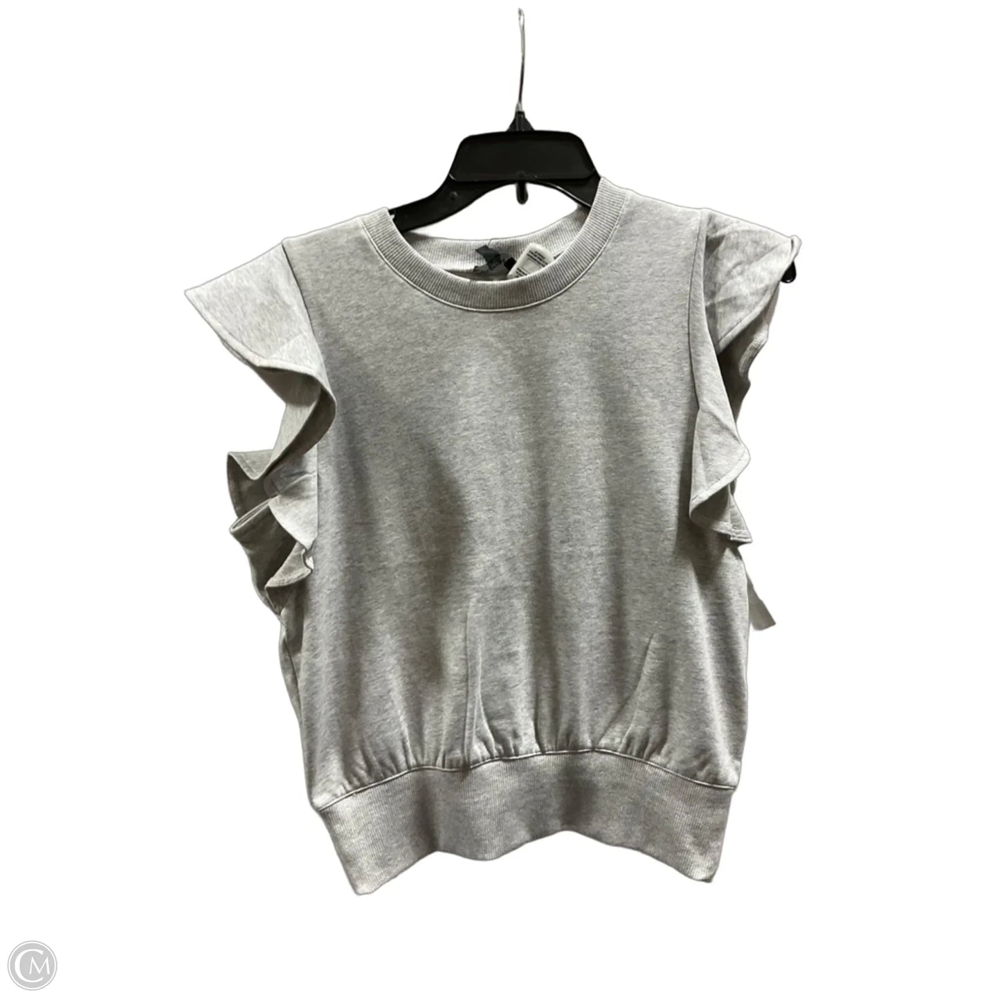 Top Short Sleeve By Express In Grey, Size: S