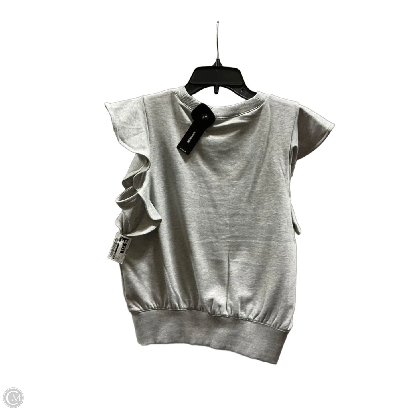 Top Short Sleeve By Express In Grey, Size: S