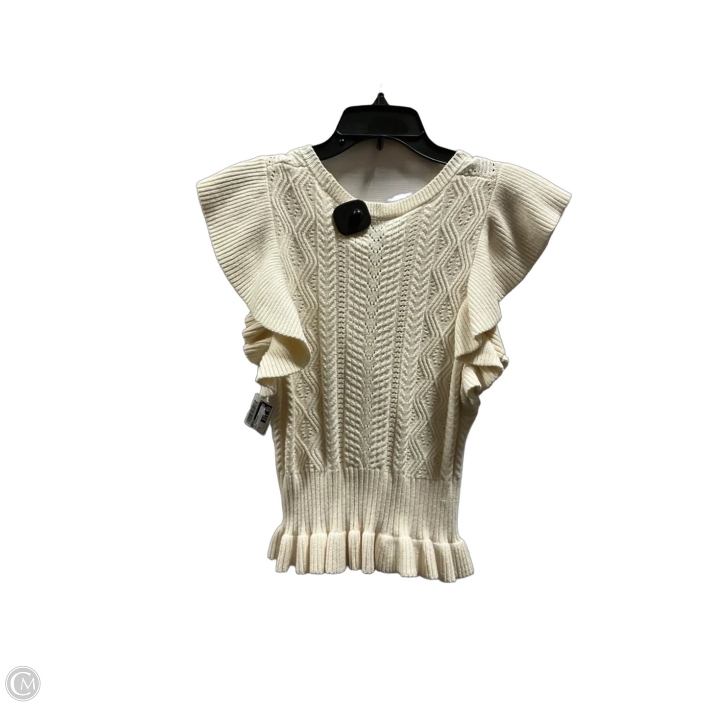 Top Sleeveless By Express In Cream, Size: M