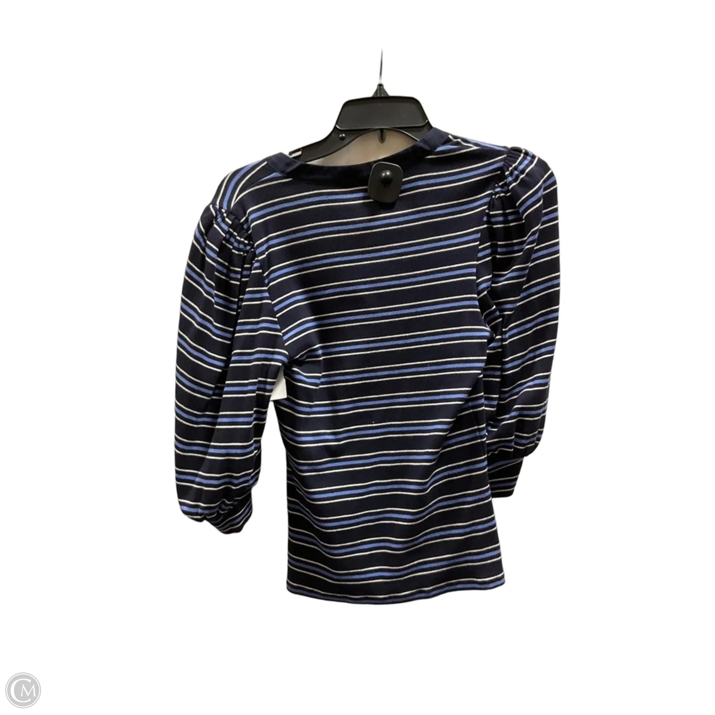Top Short Sleeve By Express In Black & Blue, Size: S