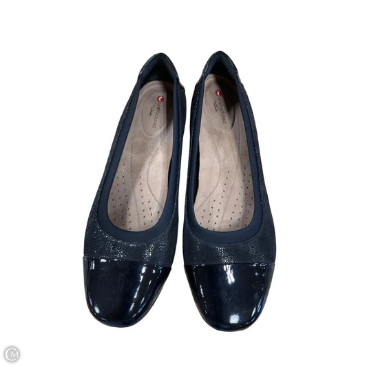 Shoes Flats By Clarks In Black, Size: 8.5