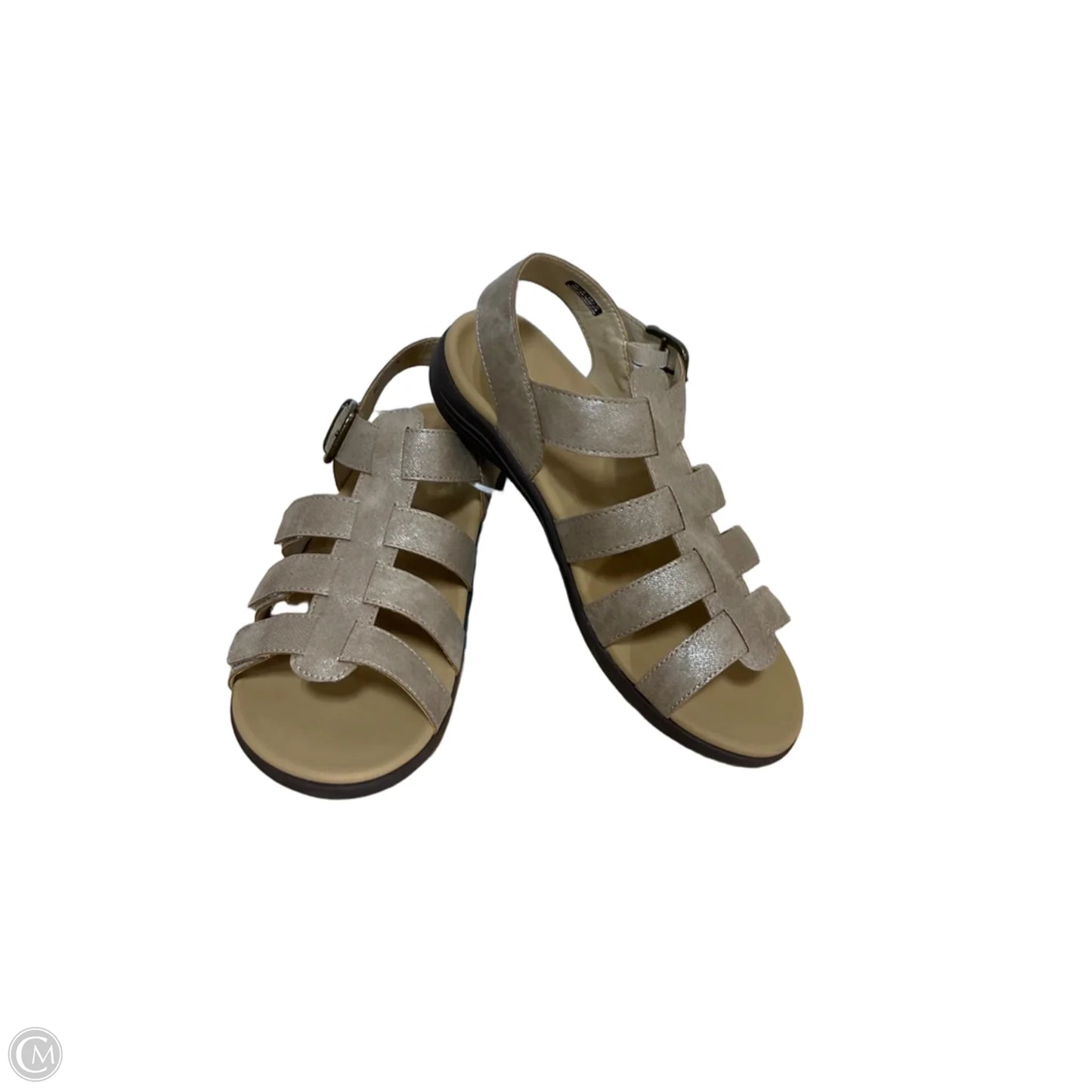 Sandals Flats By Cma In Tan, Size: 10