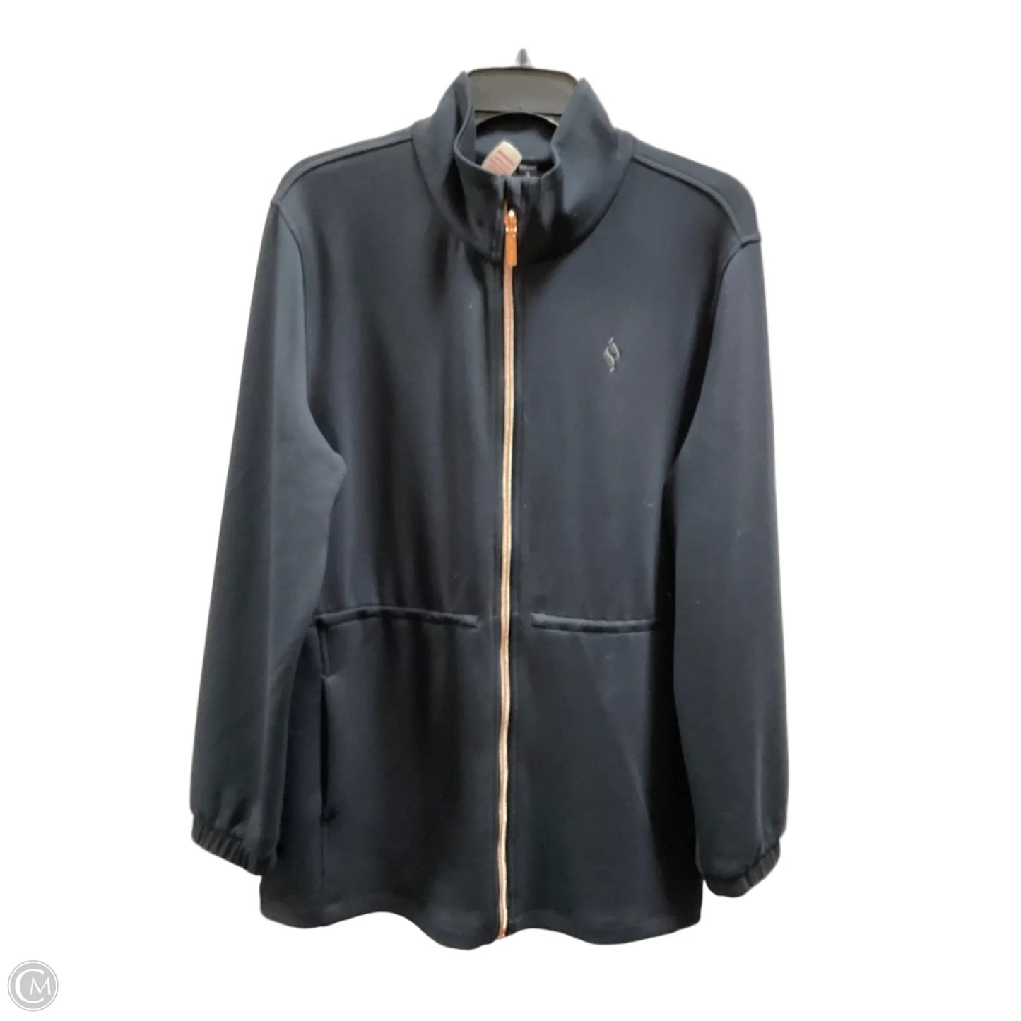 Athletic Jacket By Skechers In Blue, Size: M