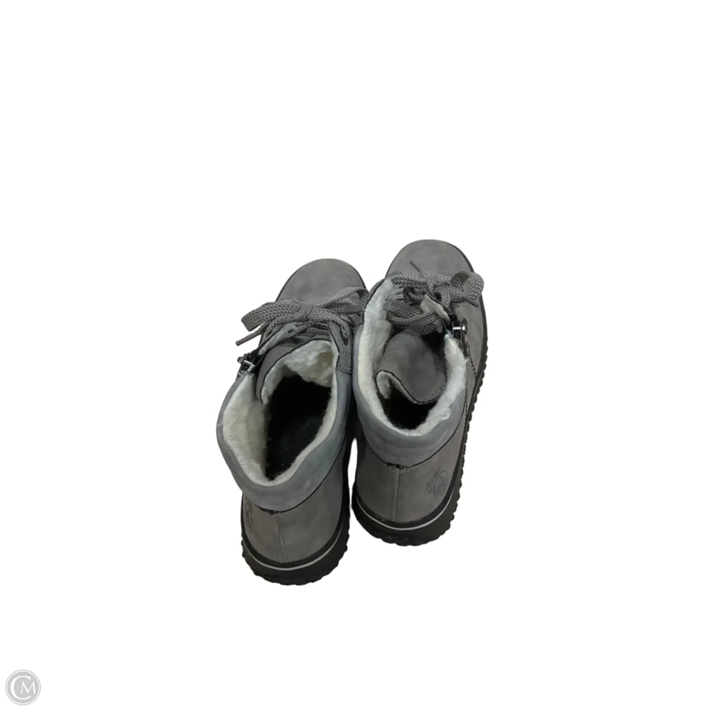 Boots Ankle Flats By Cmb In Grey, Size: 10