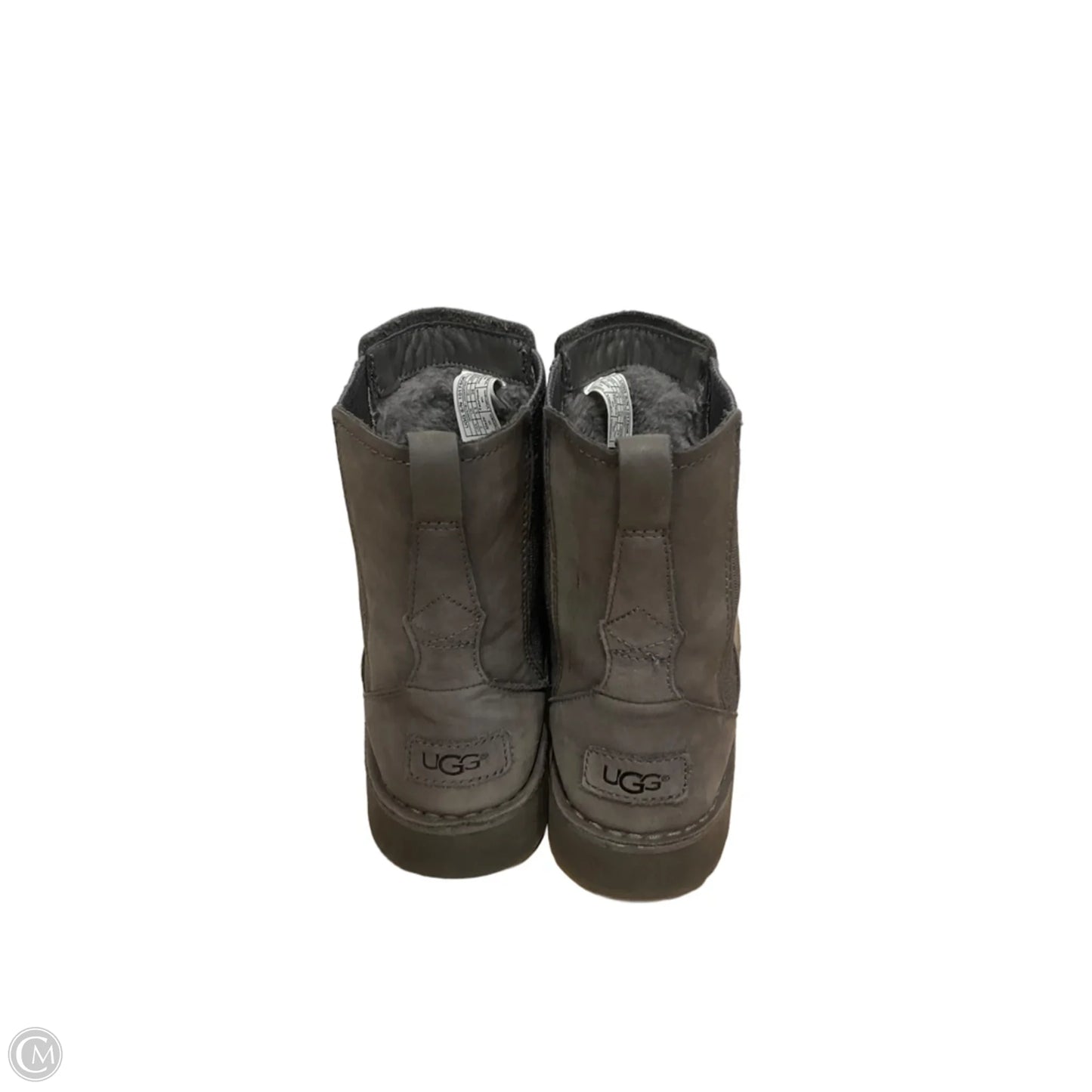 Boots Ankle Heels By Ugg In Grey, Size: 7