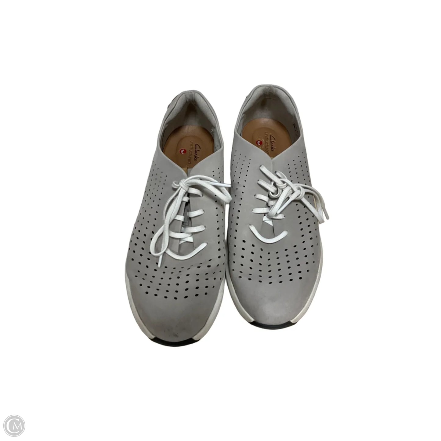 Shoes Sneakers By Clarks In Grey, Size: 9
