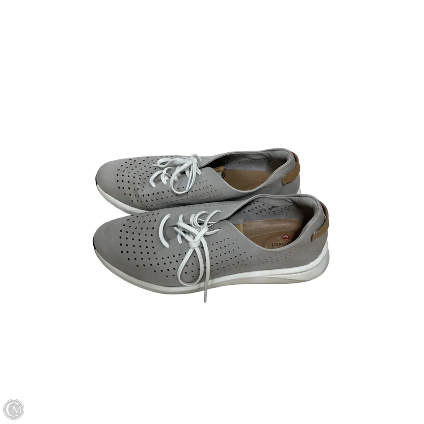 Shoes Sneakers By Clarks In Grey, Size: 9