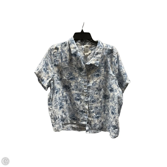Top Short Sleeve By Rachel Zoe In Blue, Size: Xl