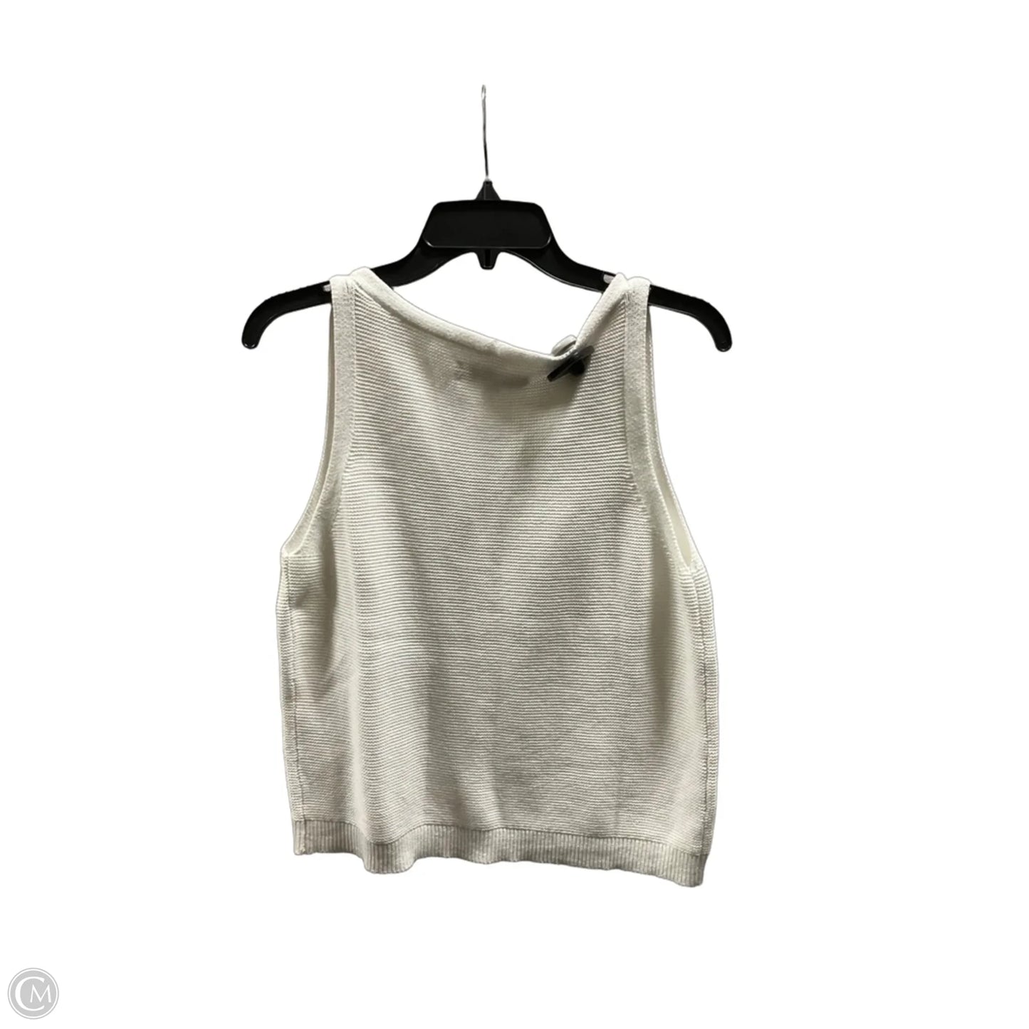 Top Sleeveless By Loft In Cream, Size: L