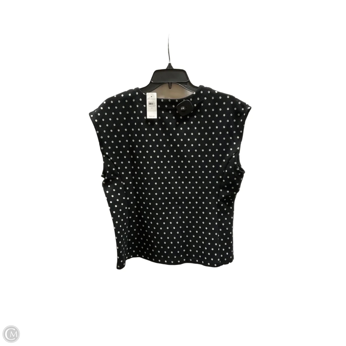 Top Sleeveless By Ann Taylor In Polkadot Pattern, Size: M