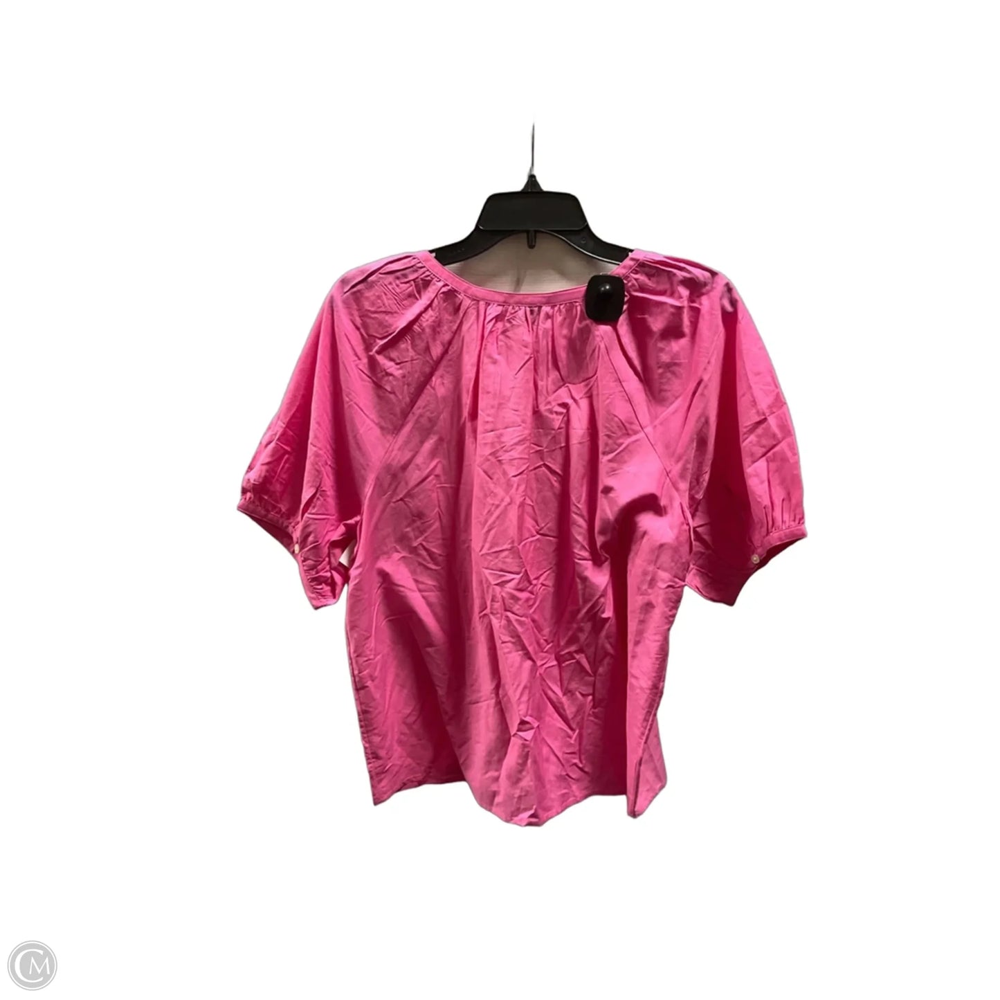 Top Short Sleeve By Ann Taylor In Pink, Size: M
