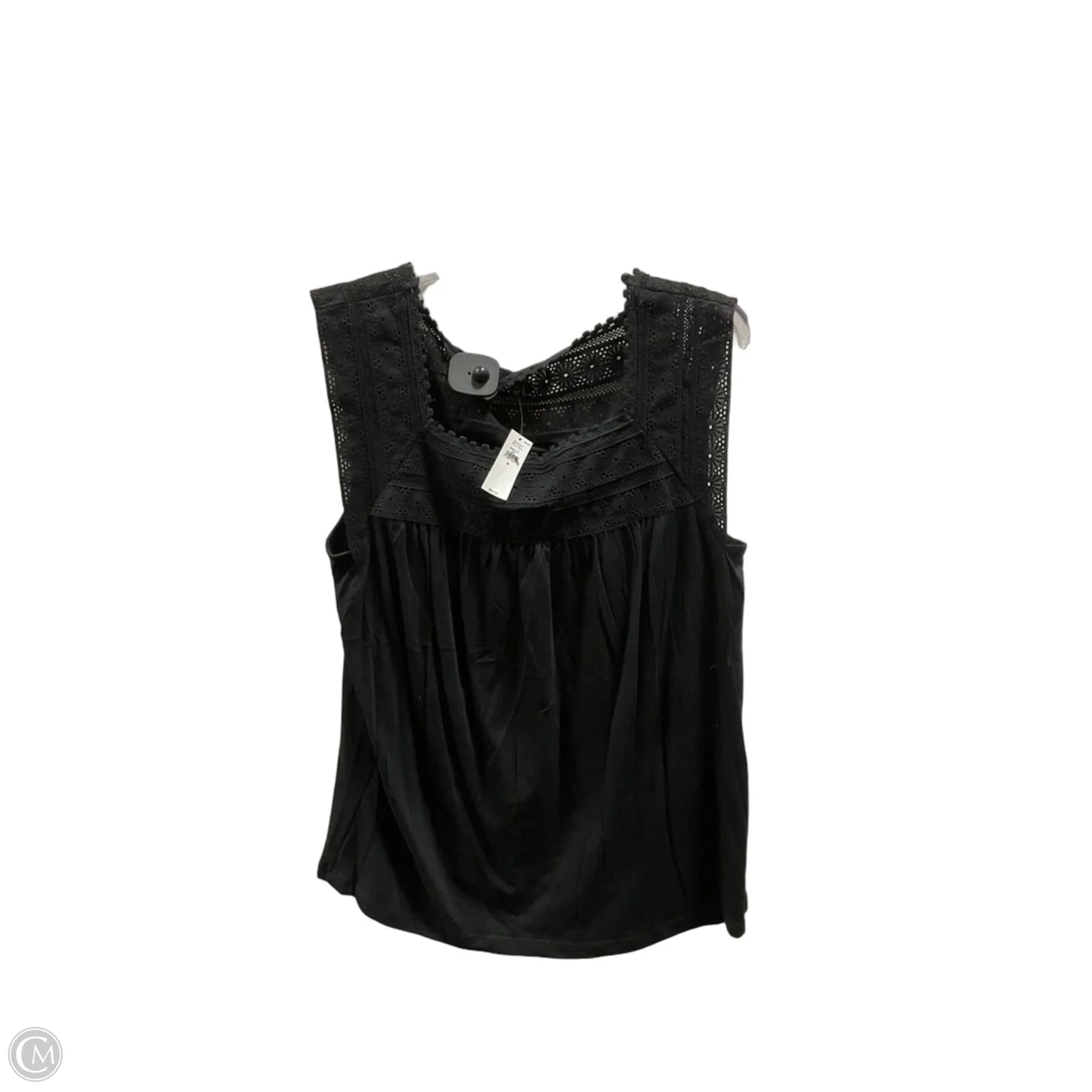 Top Sleeveless By Banana Republic In Black, Size: M