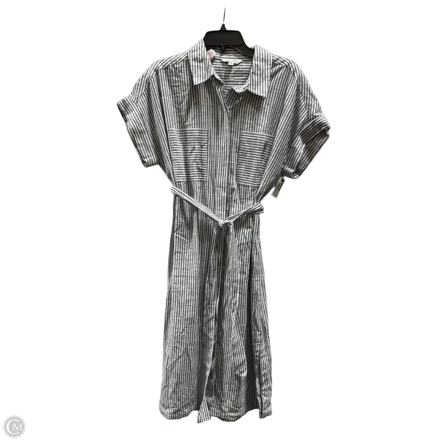 Dress Casual Midi By Ophelia Roe In Striped Pattern, Size: M
